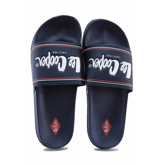 Мъжки джапанки Lee Cooper – анатомични, гъвкави, тъмносини, с цяла лента, олекотени, PVC - 23021